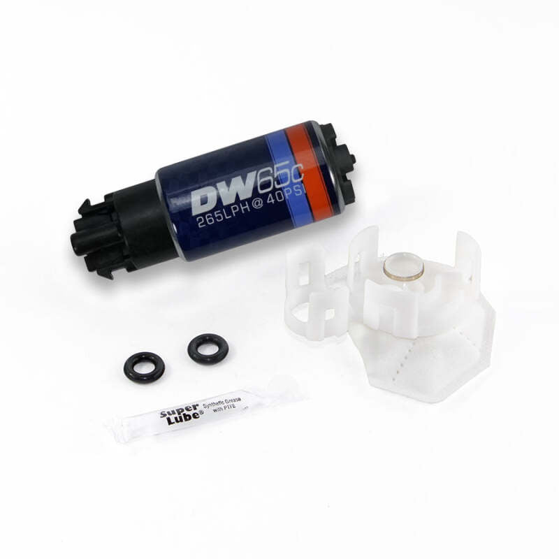 DeatschWerks 265 LPH Compact In-Tank Fuel Pump w/ Set Up Kit 08-15 Mitsu EVO X, 06-13 MazdaSpeed 3/6