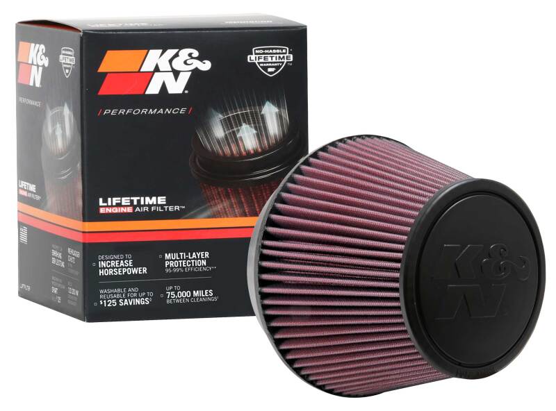 K&N Universal Tapered Filter 6in Flange ID x 7.5in Base OD x 5in Top OD x 5in Height