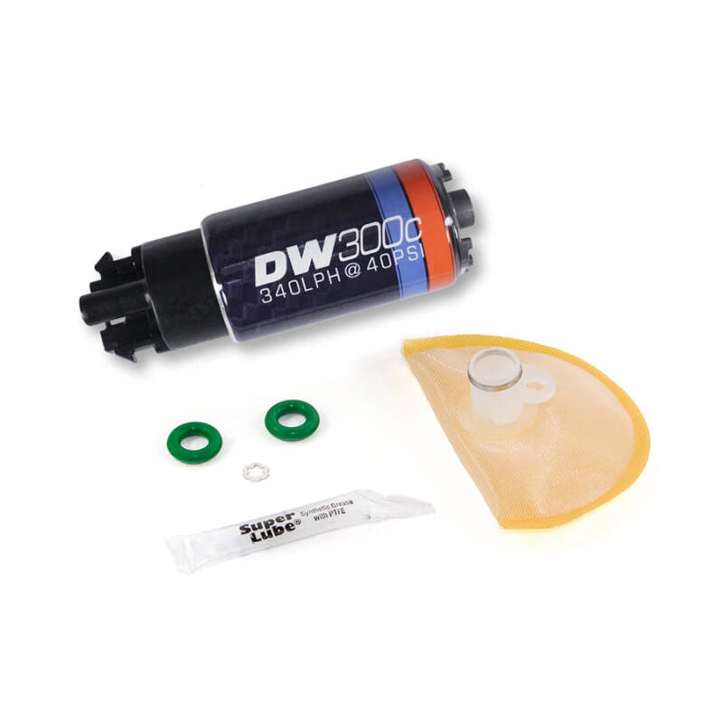 DeatschWerks 340lph DW300C Compact Fuel Pump w/ 08-14 WRX/ 08-15 STI Set Up Kit (w/ Mounting Clips)