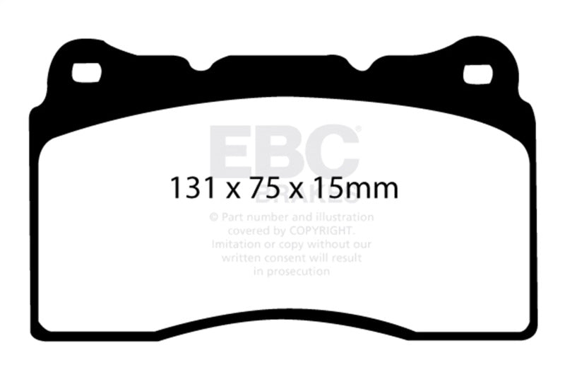 EBC 04-08 Acura TL 3.2 (Manual)(Brembo) Redstuff Front Brake Pads