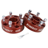 Synergy Jeep Hub Centric Wheel Spacers 5x5-1.50in Width 1/2-20 UNF Stud Size