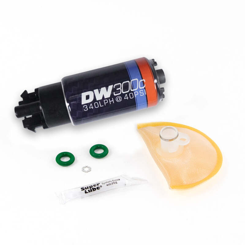 DeatschWerks 340lph DW300C Compact Fuel Pump w/ 06-11 Civic Set Up Kit (w/o Mounting Clips)