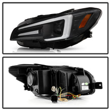 Load image into Gallery viewer, Spyder Subaru Impreza WRX 15-20 Halogen Model Projector Headlights - Black PRO-YD-SWRX15SI-SBSEQ-BK