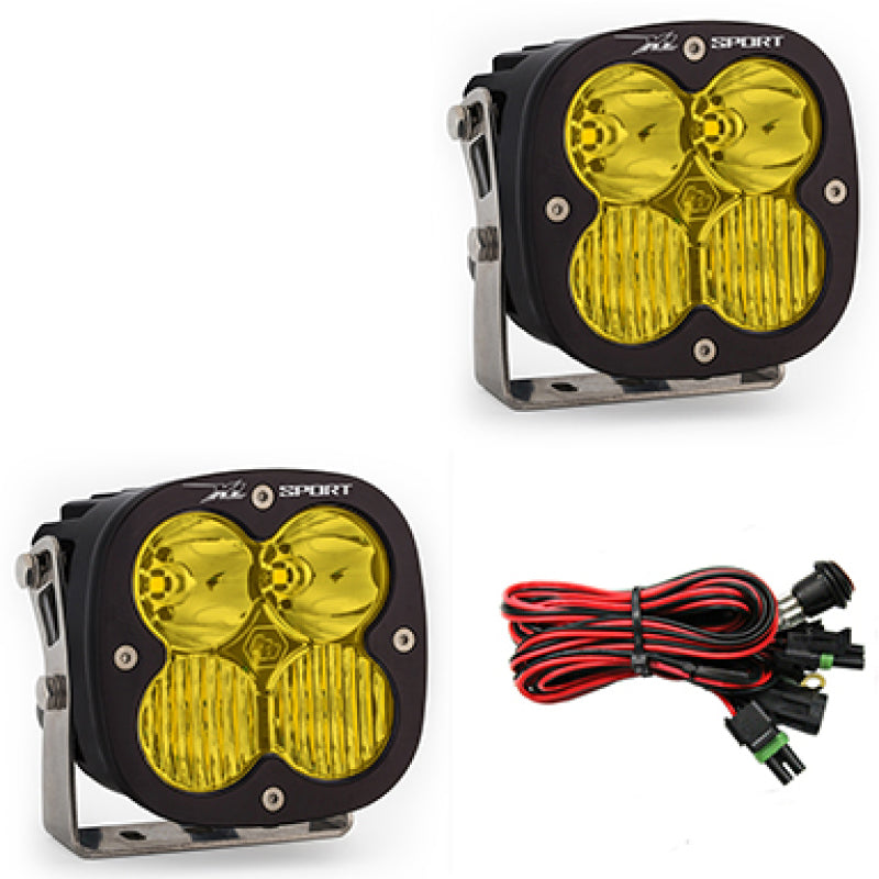 Baja Designs XL Sport Series Driving Combo Pattern Pair LED Light Pods - Amber