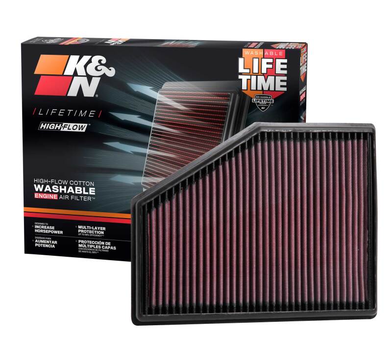 K&N 15-18 BMW 740I L4-3.0L F/I Replacement Drop In Air Filter