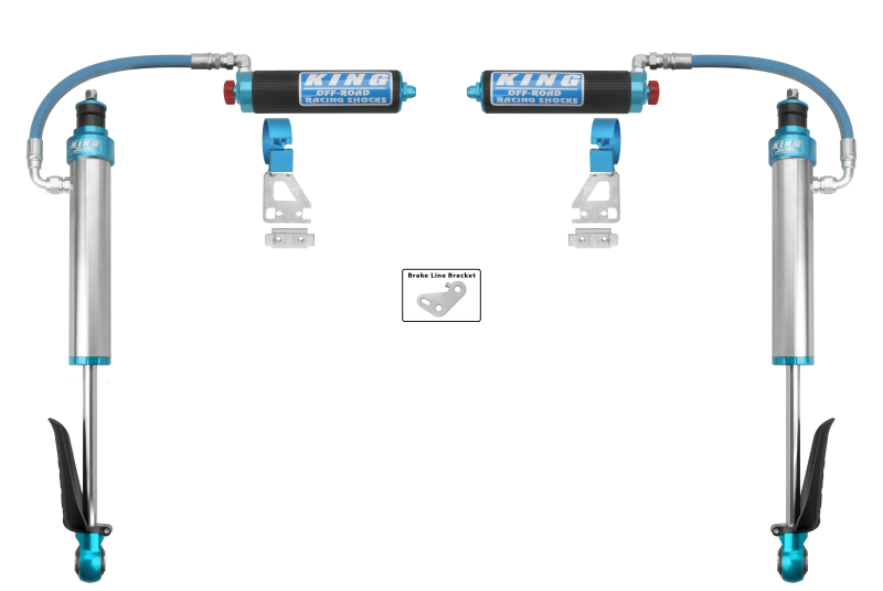 King Shocks 2024+ Toyota Tacoma 2.5 Dia Remote Reservoir Shock w/Adjuster (Pair) - Rear