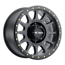 Load image into Gallery viewer, Method MR305 NV 20x10 -18mm Offset 8x180 130.81mm CB Matte Black Wheel