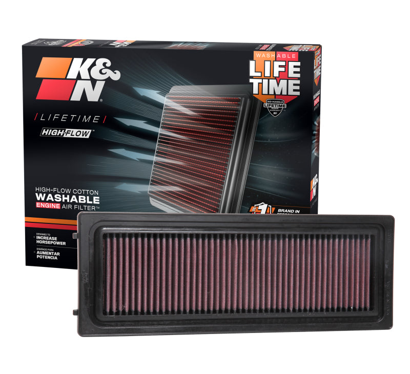 K&N 2016 Alfa Romeo Giulia L4-2.0L F/I Replacement Drop In Air Filter