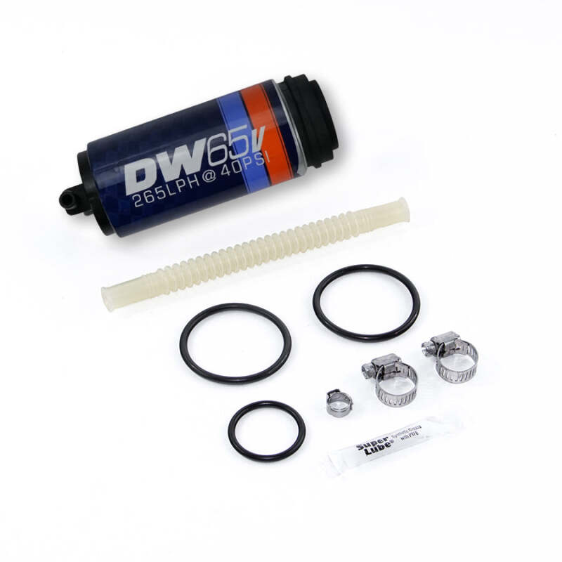 DeatschWerks DW65v Series 265 LPH Compact In-Tank Fuel Pump w/ VW/Audi 1.8T FWD Set Up Kit