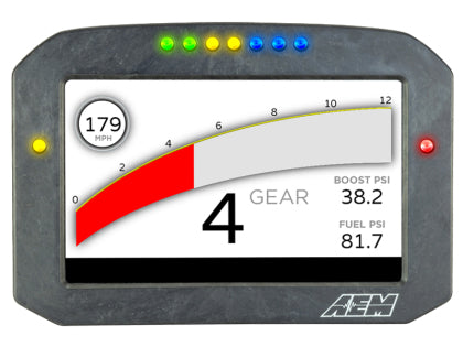 AEM CD-7FLG Carbon Flat Panel Logging Display with Internal GPS - Premium  from Precision1parts.com - Just $1829.95! Shop now at Precision1parts.com