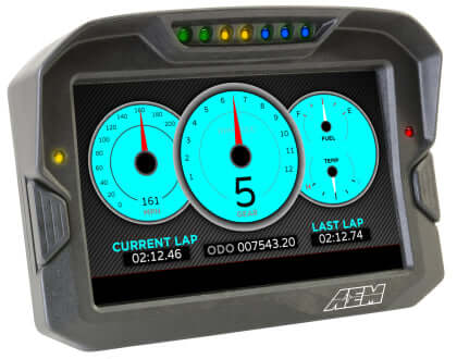 AEM CD-7LG Carbon Logging Display with Internal GPS - Premium  from Precision1parts.com - Just $1899.95! Shop now at Precision1parts.com