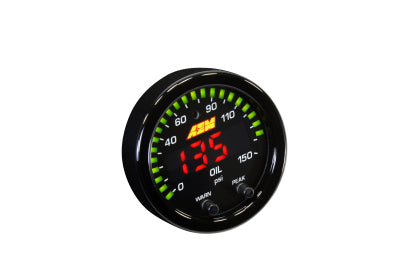 AEM X SERIES OIL PRESSURE GAUGE 0-150 psi - Premium  from AEM - Just $239.95! Shop now at Precision1parts.com