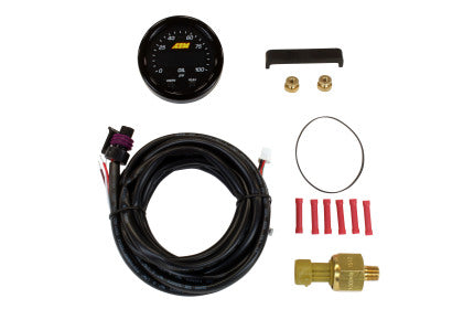 AEM X SERIES OIL FUEL PRESSURE GAUGE 0-100 psi - Premium  from AEM - Just $199.95! Shop now at Precision1parts.com