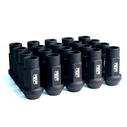 Blox Street Series Flat Black Lugnuts 12 x 1.5mm-Set of 20 - Premium  from Precision1parts.com - Just $88! Shop now at Precision1parts.com