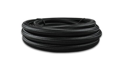 Vibrant -4 AN Black Nylon Braided Flex Hose - Premium  from Precision1parts.com - Just $26.59! Shop now at Precision1parts.com