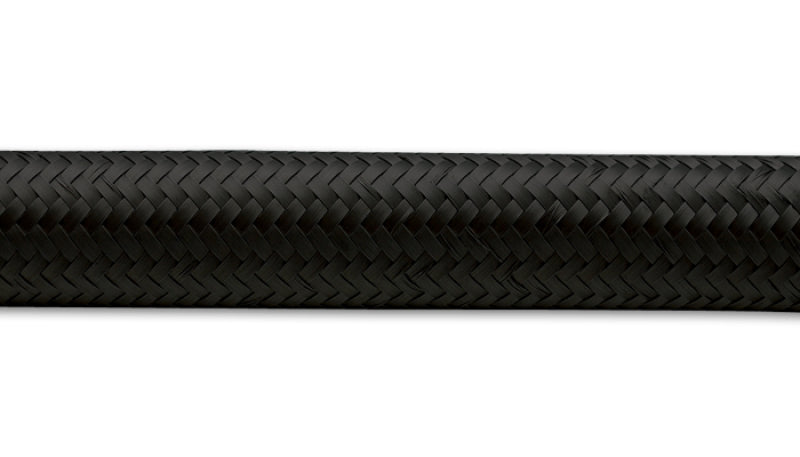 Vibrant -16 AN Black Nylon Braided Flex Hose .89in ID (50 foot roll)