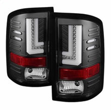 Load image into Gallery viewer, Spyder GMC Sierra 14-16 LED Tail Lights Black ALT-YD-GS14-LBLED-BK