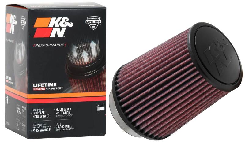 K&N Universal Air Filter 3-1/2in Flange / 5-1/2in Base / 4-1/2in Top / 6-1/2in Height