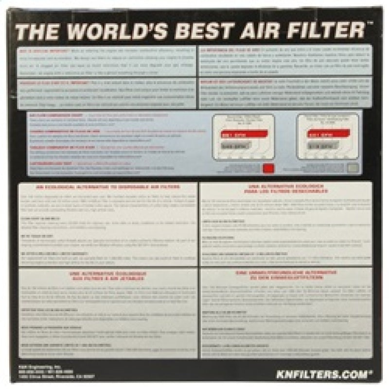 K&N 03 Audi A3 L4-1.6L Drop In Air Filter