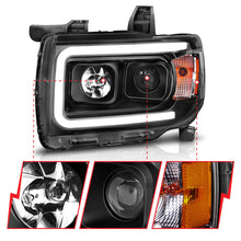 Load image into Gallery viewer, ANZO 2015+ GMC Canyon Projector Headlights w/ Plank Style Design Black w/ Amber