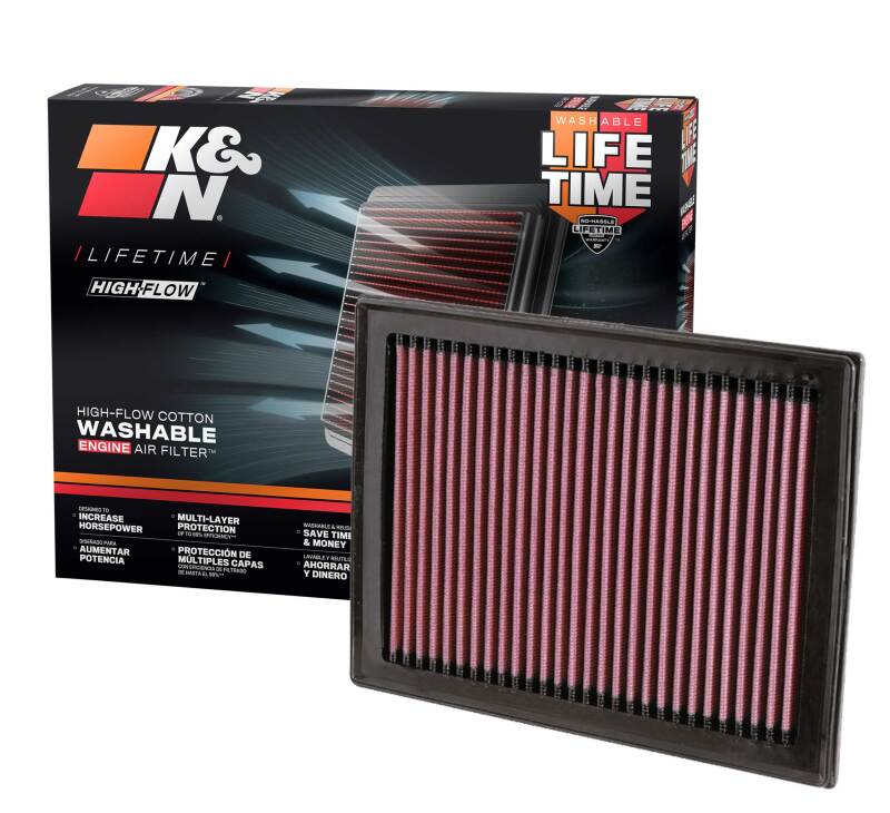 K&N 08 Nissan Sentra 2.5L Drop In Air Filter