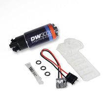 Load image into Gallery viewer, DeatschWerks 2016+ Infinity Q50 340lph Compact Fuel Pump w/o clips w/ 9-1061 install kit