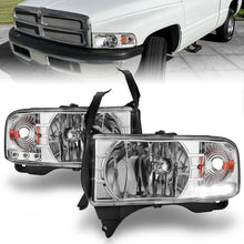 Load image into Gallery viewer, ANZO 1994-2001 Dodge Ram Crystal Headlights Chrome w/ LED