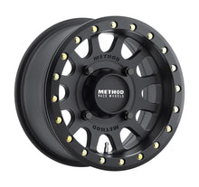 Load image into Gallery viewer, Method MR401 UTV Beadlock 15x7 / 4+3/13mm Offset / 4x136 / 106mm CB Matte Black Wheel