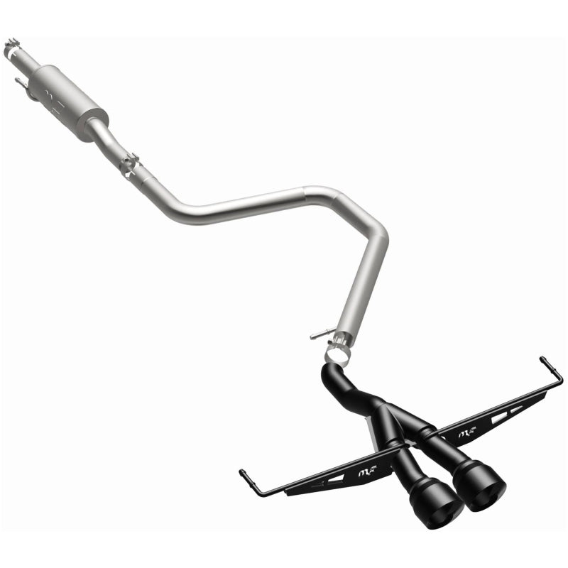 MagnaFlow 2019 Hyundai Veloster 1.6L 2.5in Center Exit Stainless Steel Cat-Back Exhaust w/Blk Tips