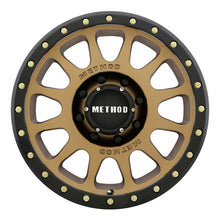 Load image into Gallery viewer, Method MR305 NV 17x8.5 0mm Offset 8x6.5 130.81mm CB Method Bronze/Black Street Loc Wheel