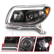 Load image into Gallery viewer, ANZO 06-09 Toyota 4 Runner Projector Headlights Plank Style - Black