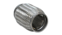 Load image into Gallery viewer, Vibrant SS Flex Coupling with Inner Braid Liner 2.5in inlet/outlet x 8in flex length