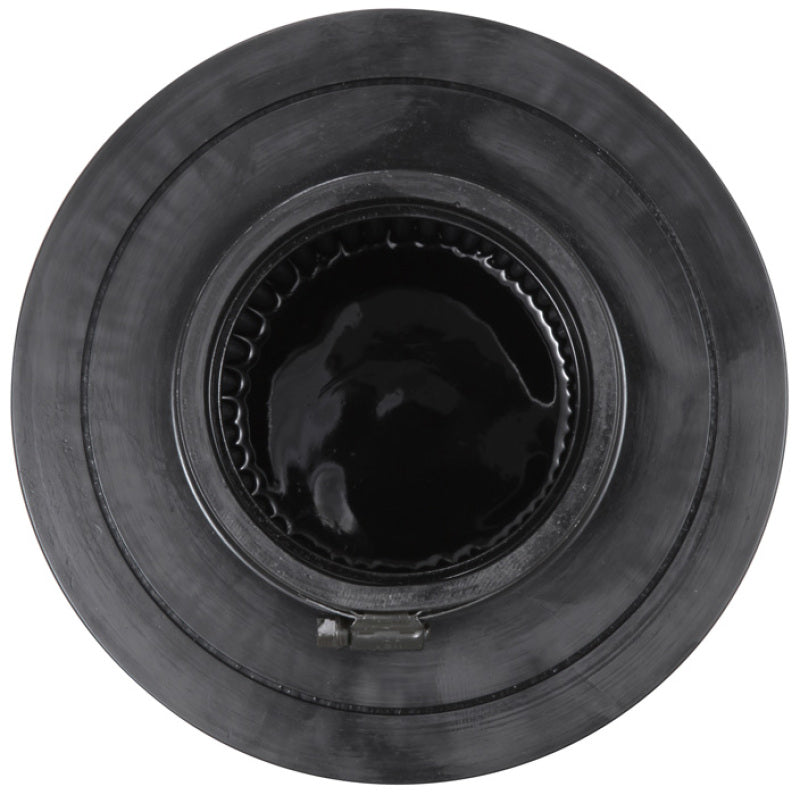 K&N Universal Rubber Filter-Round Tapered 4in Flange ID x 8in Base OD x 6.625in Top OD x 8in H