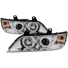 Load image into Gallery viewer, Spyder BMW Z3 96-02 projector headlights with LED halo chrome finish.