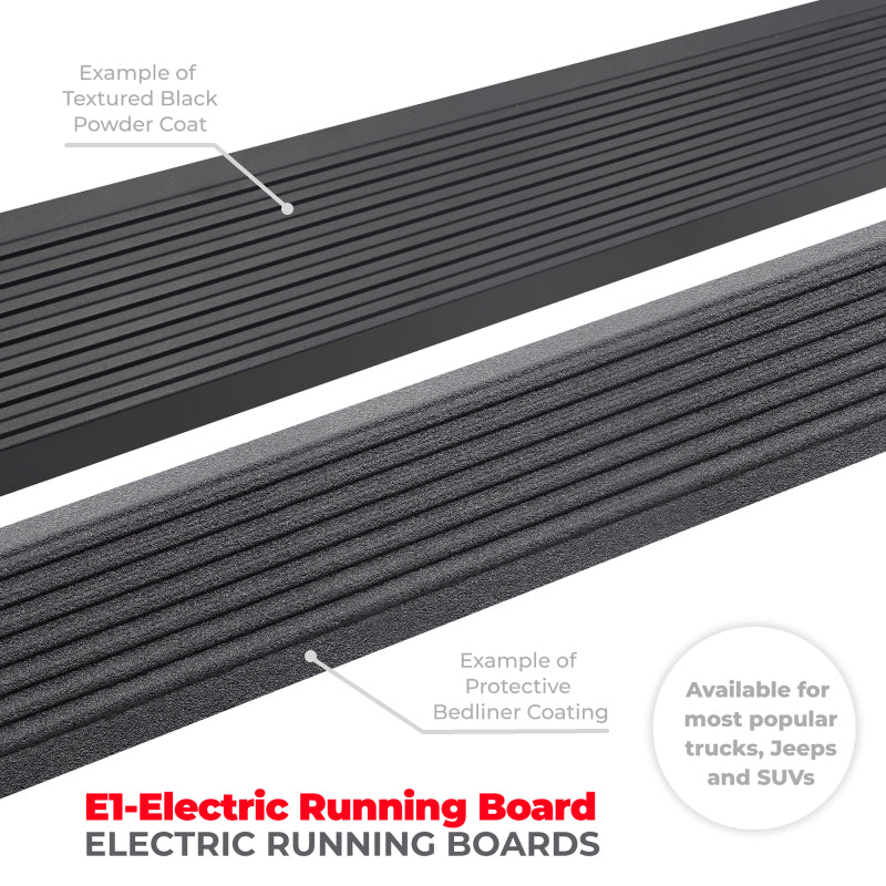 RealTruck 15-19 Chevy Silverado 25/3500HD CC Dsl 4dr VoltStep Electric Running Board Kit - Tex. Blk