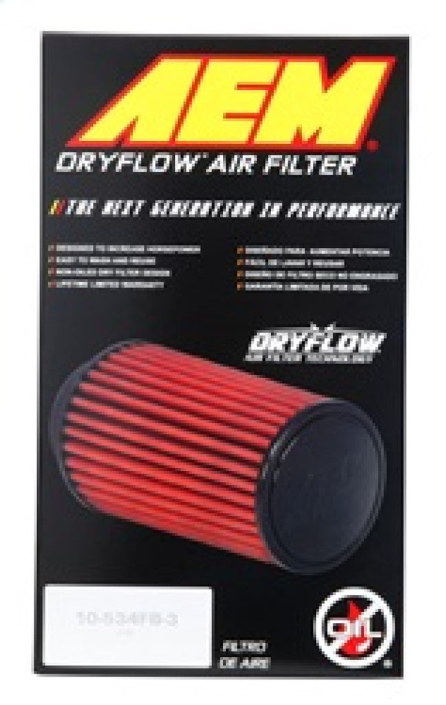 AEM 4 in x 9 in Dryflow Element Filter