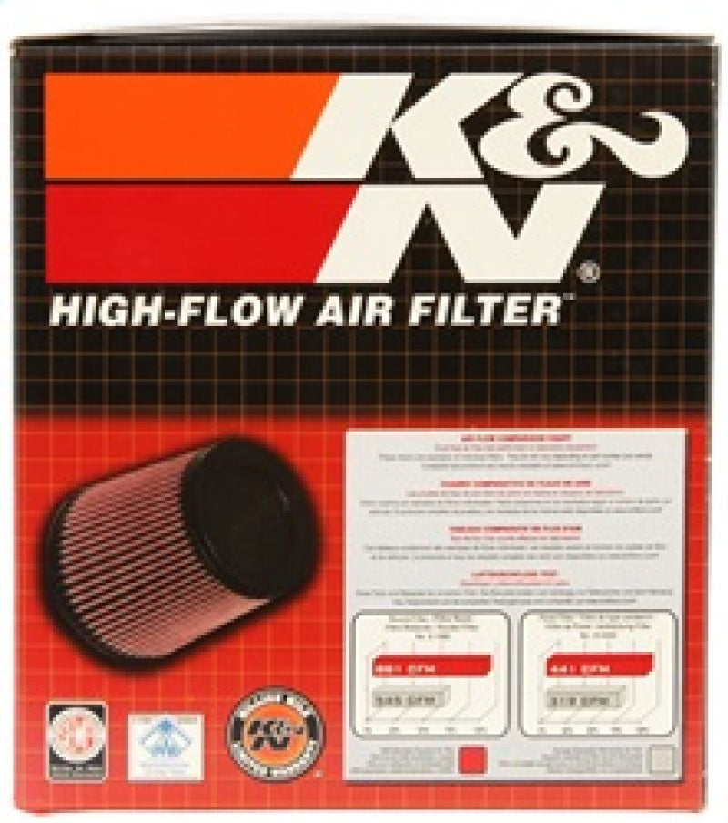 K&N Universal Rubber Filter 3 inch Flange 5 inch OD 5 inch Height