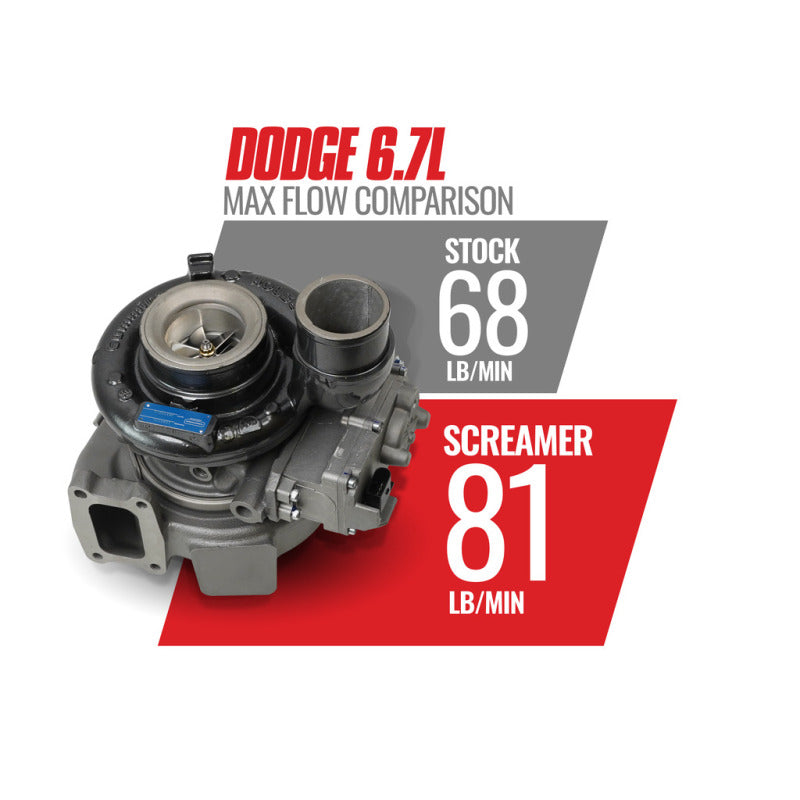 BD Diesel 13-18 Dodge 6.7L Cummins 64.5mm Compressor 70mm Turbine Screamer Turbo