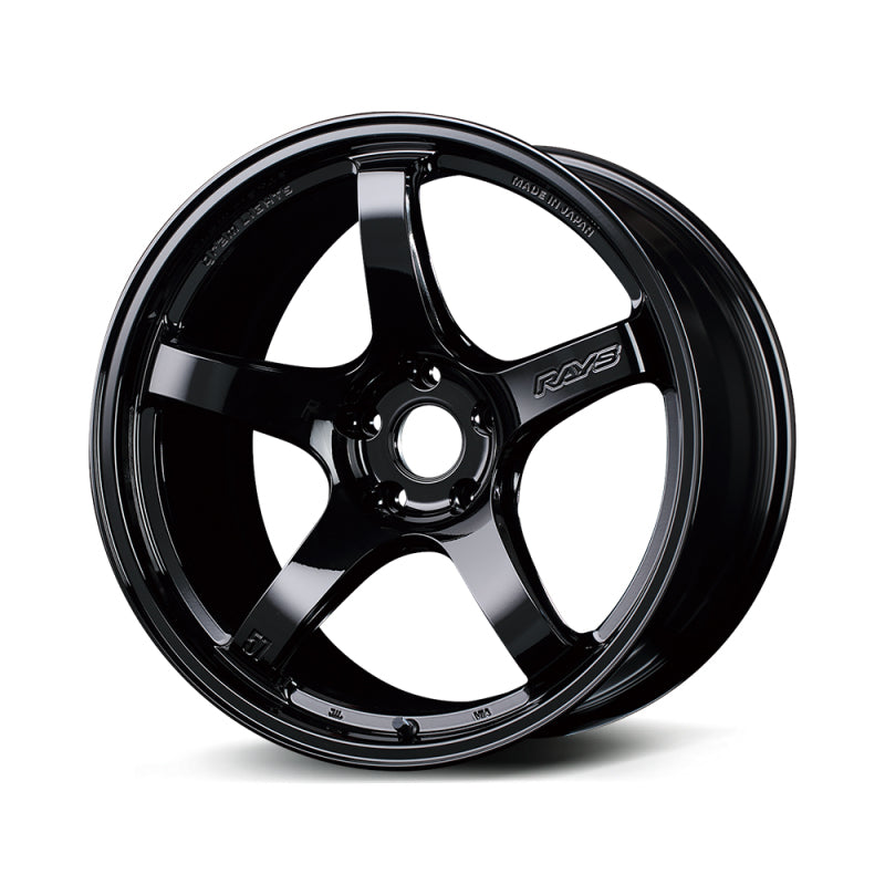 Gram Lights 57CR 18x9.5 +38 5x114.3 Gloss Black Wheel