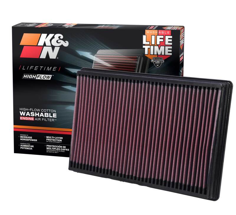 K&N 02-10 Dodge Ram 1500/2500/3500 3.7/4.7/5.7L Drop In Air Filter