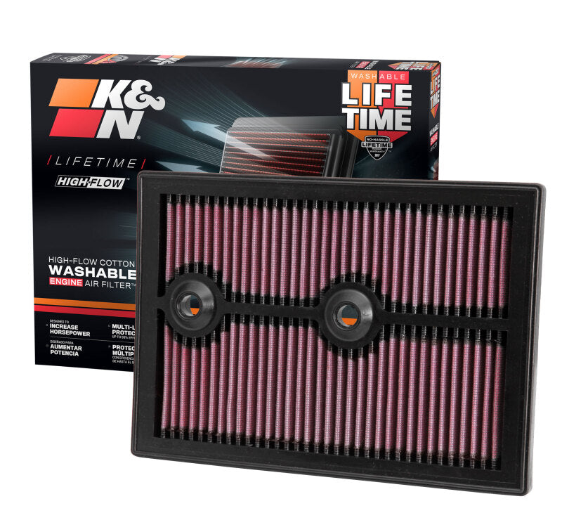 K&N Replacement Air FIlter 12 -13 VW Golf VII 1.2L/1.4L / 12-13 Polo GT 1.4L / 13 Audi A3 1.4L