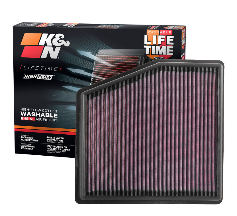 K&N 17-18 Chrysler Pacifica V6 3.6L F/I Replacement Drop In Air Filter