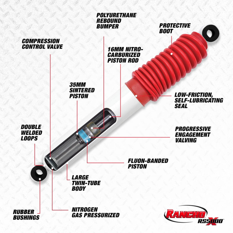 Rancho 89-94 Isuzu Amigo Front RS5000X Shock