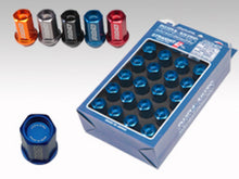 Load image into Gallery viewer, Rays Dura-Nut L42 Straight Type 14x1.50 Lug Nut Set 16 Lug 4 Lock Set - Blue