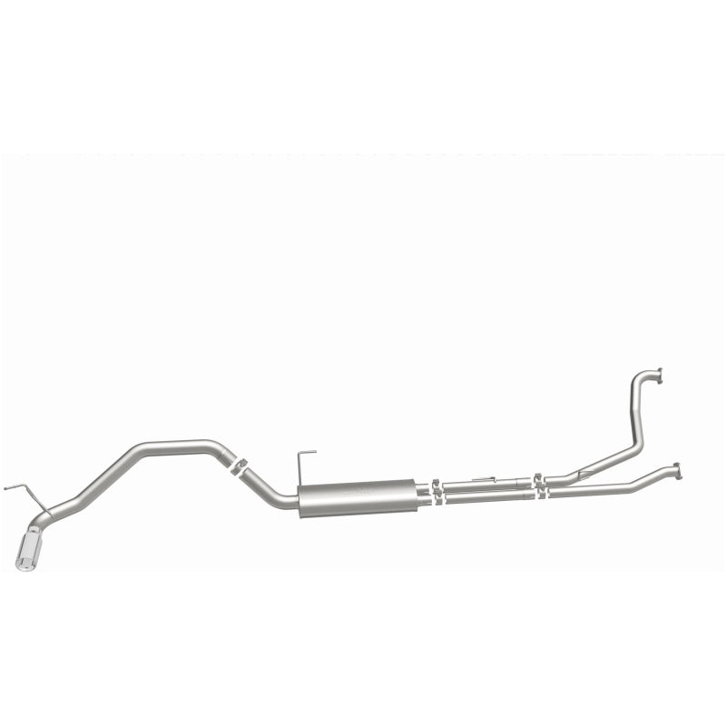 MagnaFlow CatBack 07-15 Nissan Titan V8 LGAS/LFLEX Single MF Polished Stainless Exhaust