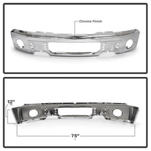 Load image into Gallery viewer, Spyder Ford F150 09-14 w/Fog Light Hole w/o Harley Model Front Bumper - Chrome (OEM 9L3Z17757B)