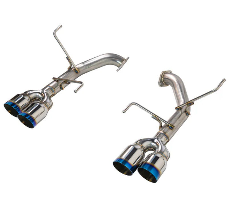 Remark 2022+ Subaru WRX (VB) 3.5in axleback exhaust with burnt stainless single wall tip.